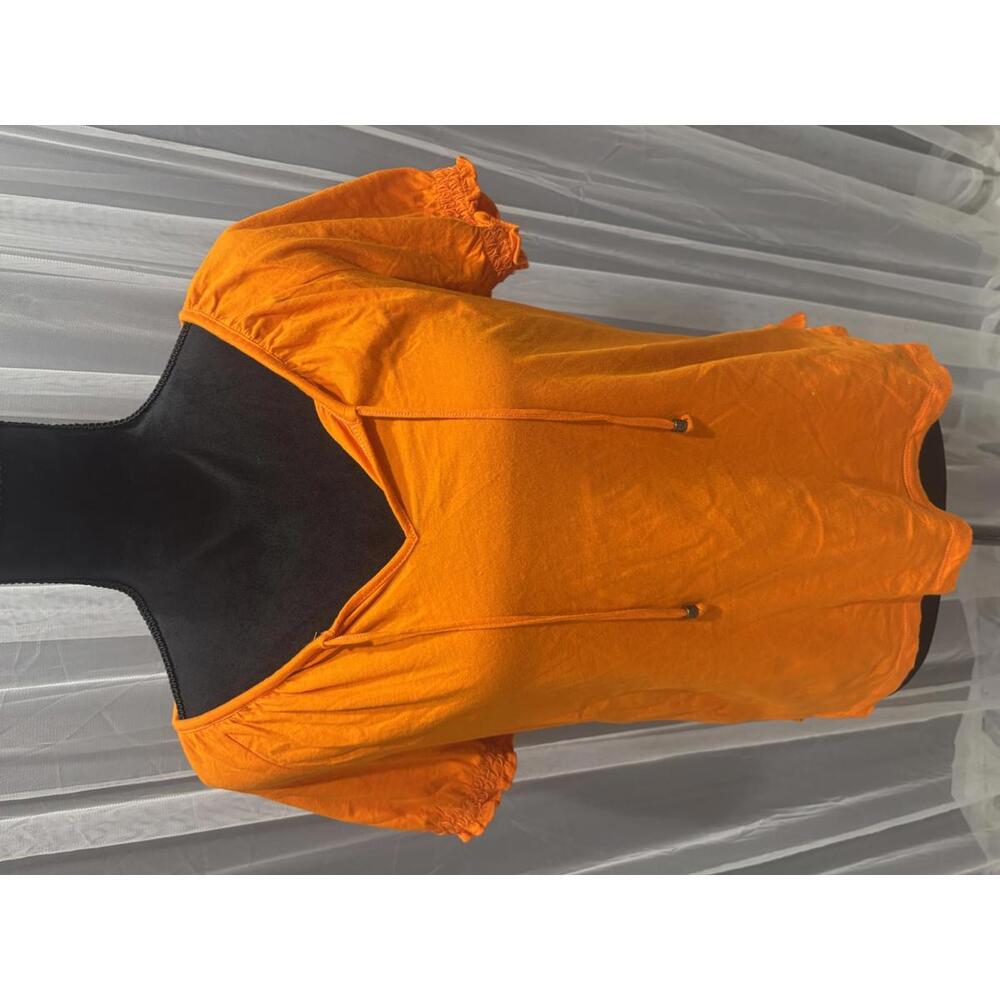 Lauren Ralph Lauren Petite Orange Short Sleeve Blouse Sz Petite Large